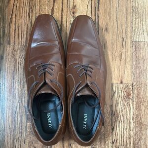 Alfani Men's Tan Leather Oxfords